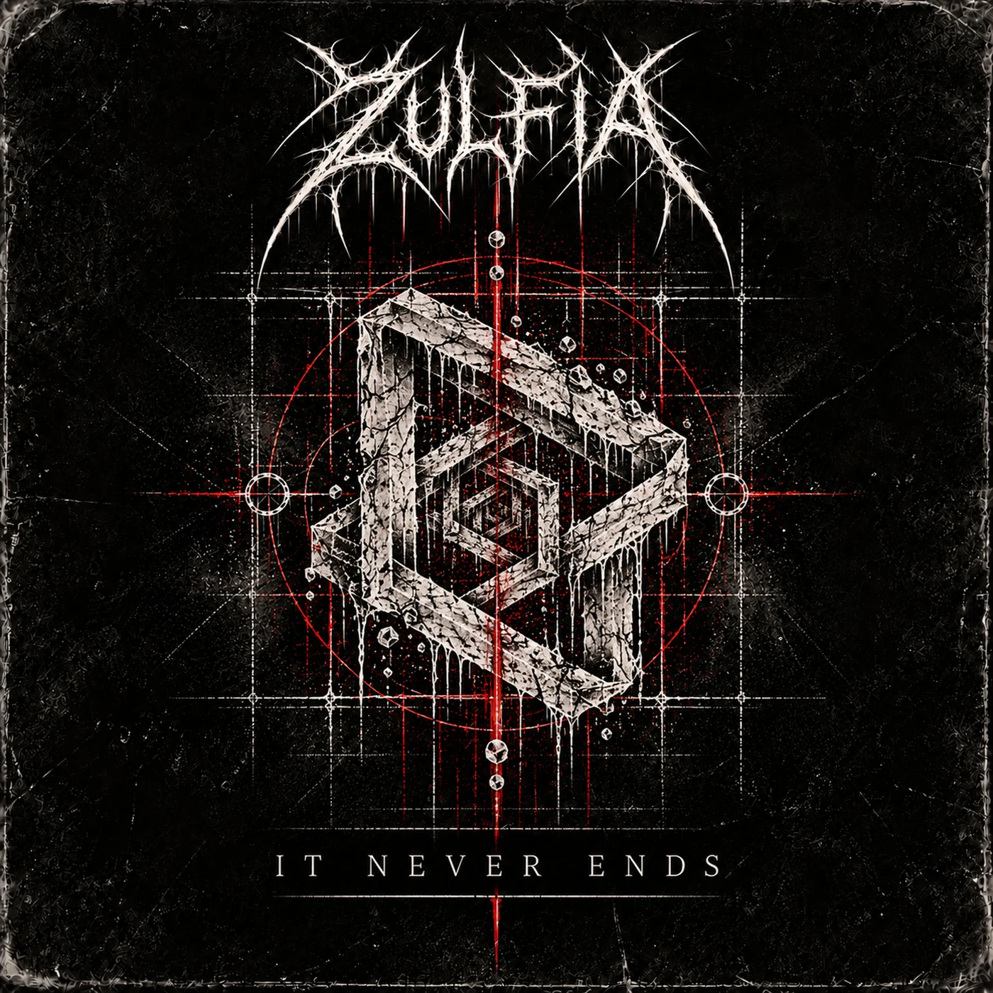 IT NEVER ENDS cover artwork